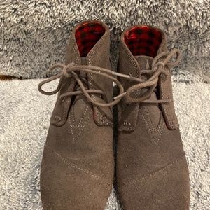 Kids grey Toms booties
